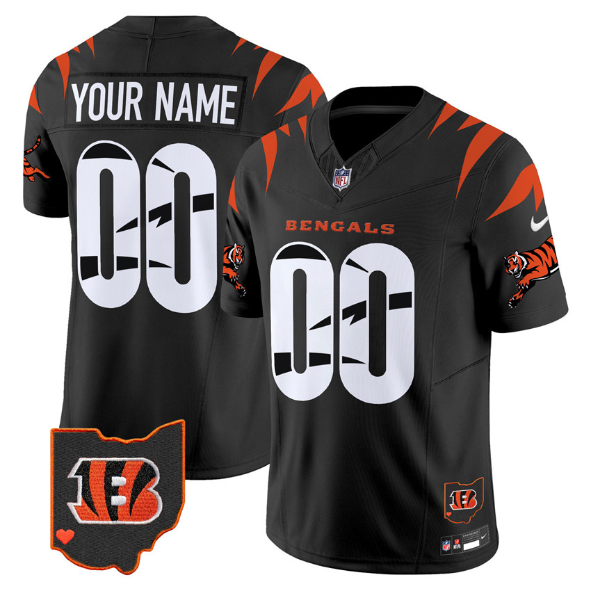 Men's Black Cincinnati Bengals Active Player Custom F.U.S.E. Special Vapor Untouchable Limited Stitched Jersey